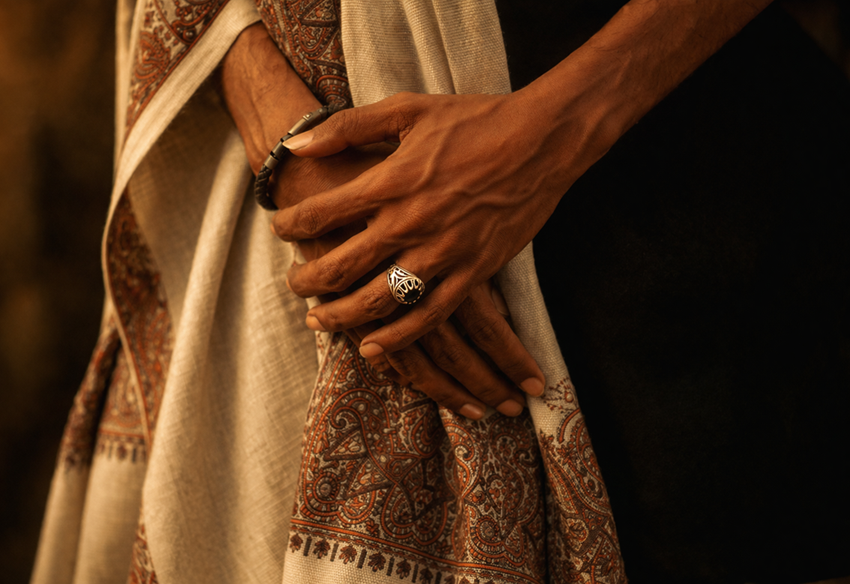 Artisan crafting pashmina — Mission