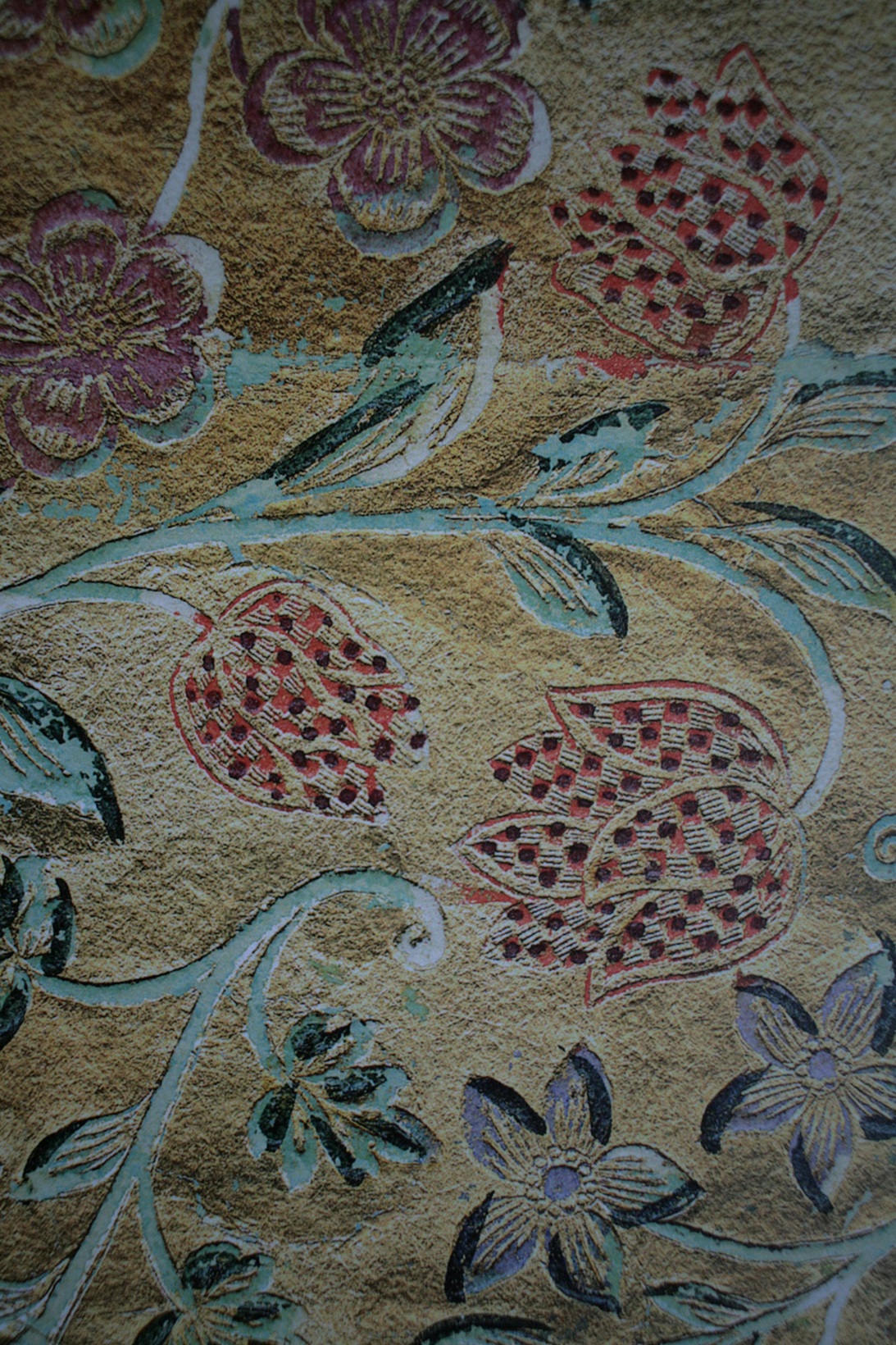 Artisan hands crafting intricate fabric textile