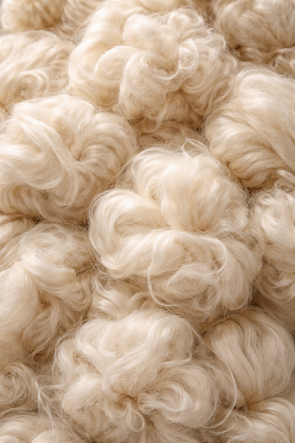 Pure pashmina fibre — close-up of colorful handcrafted woven textile texture